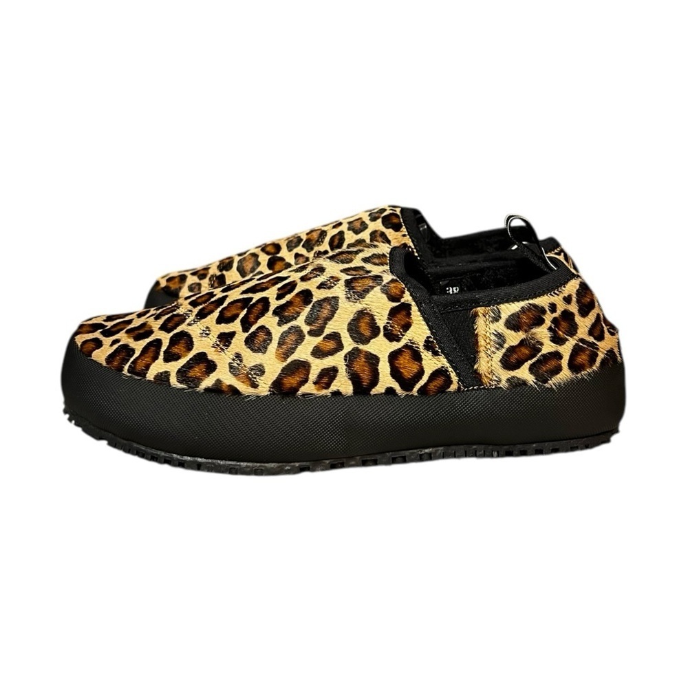 🌻NEW P448 F21 Laby Leopard Print Genuine Calf Hair Slip-on Size 38 or 7.5-8